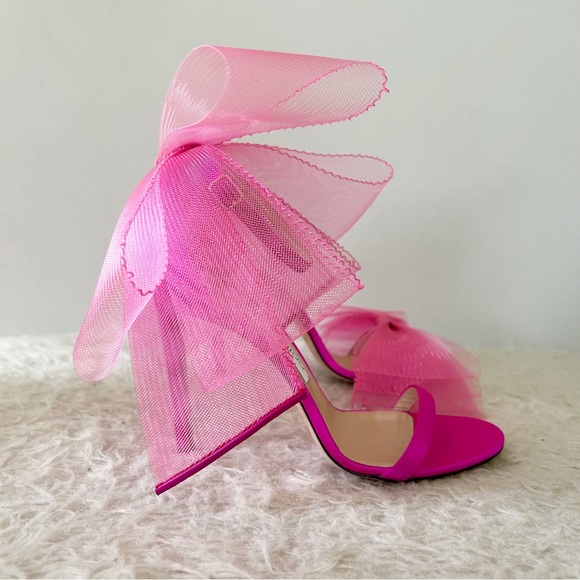 Jimmy Choo Pink Heels with Bow Detail - Picture 7 of 12